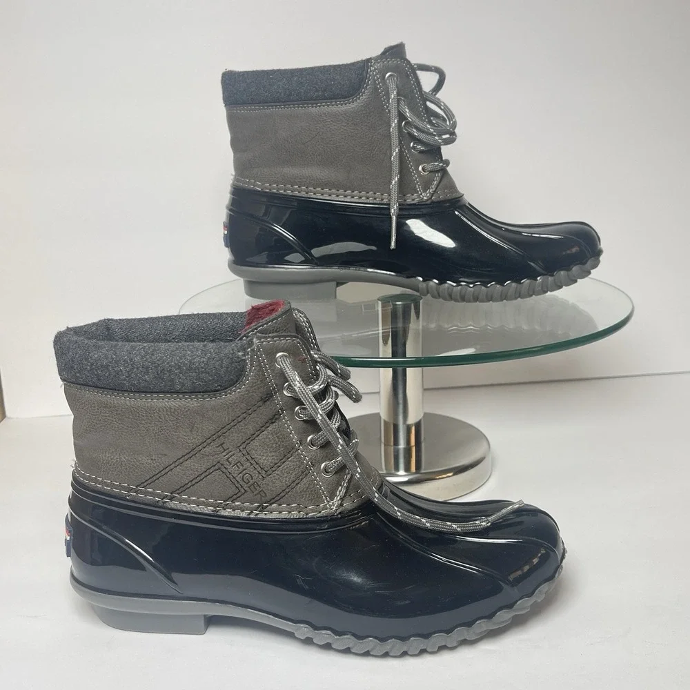 Tommy Hilfiger Women's Twhenree2 Tan Rain Snow Duck Boots Size 7M Lined Boots